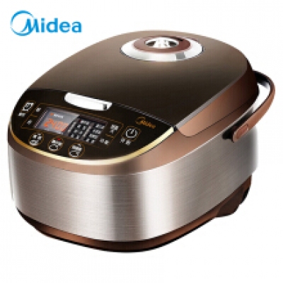 美的（Midea）電飯煲 5L大容量 氣動渦輪防溢鍋 金屬機(jī)身電飯鍋MB-WFS5017TM